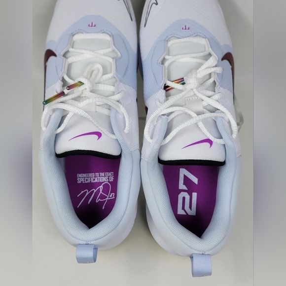 Nike Force Trout 9 Pro MCS Rainbow Baseball Cleats FB2908-106 Men Size 11.5 New - Picture 9 of 10